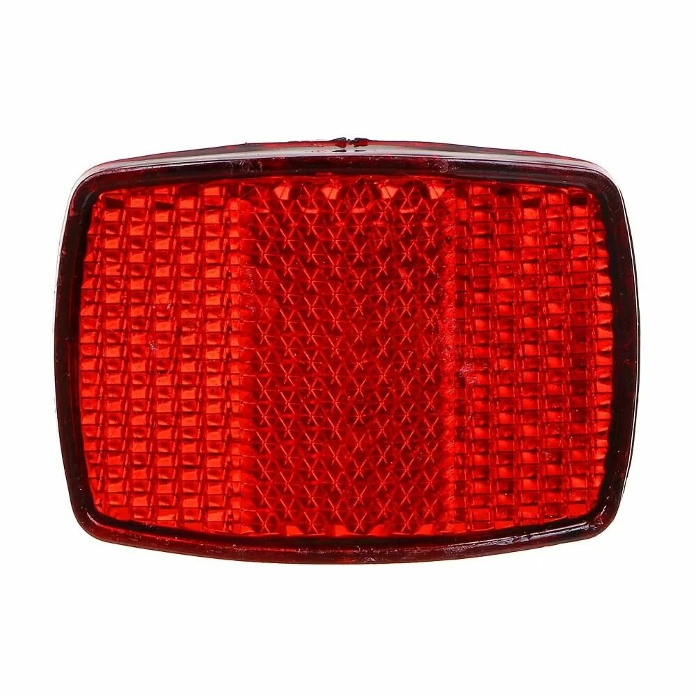 фото Светоотражатель велосипедный (катафот) 5.3х3.8см, пластик, красный