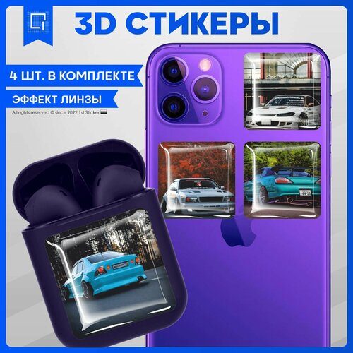 Наклейки на телефон 3D Стикеры Машина JDM 3d стикеры на телефон наклейки jdm дрифт