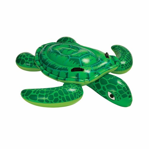 Матрас надувной для плавания INTEX/Плот игрушка детская Черепаха с ручками 150x127 см. Арт. 57524NP