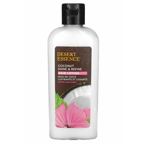 Desert Essence Лосьон для волос Shine Refine с кокосовым орехом 190 мл 3200₽