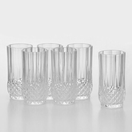 Набор стеклянных стаканов Longchamp, 280 мл, 6 шт