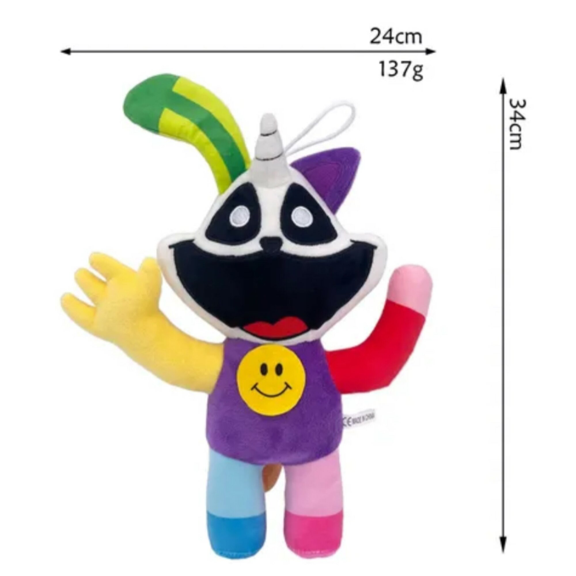 Мягкая плюшевая игрушка Poppy playtime Smiling Critters - 30см цветной