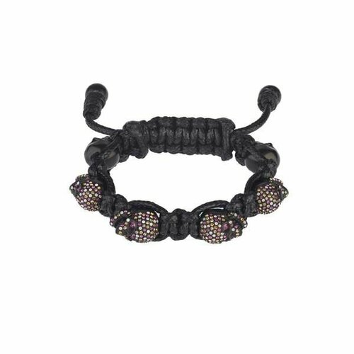 Браслет Bomberg, кристаллы Swarovski, черный