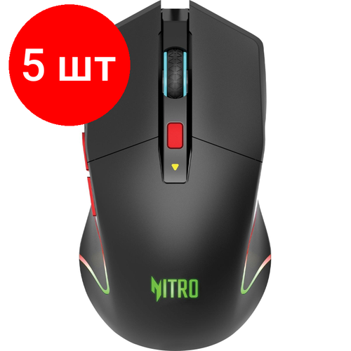 Комплект 5 штук Мышь компьютерная Acer Nitro OMR304 черн оптичес3200dpi6but WLS USB 1630600₽