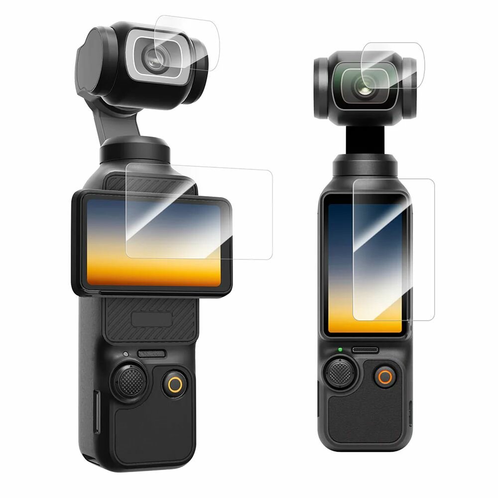 Стекло защитное тонкое DJI OSMO Pocket 3 на объектив и экран Telesin (S6-FLM-01-TDJ)