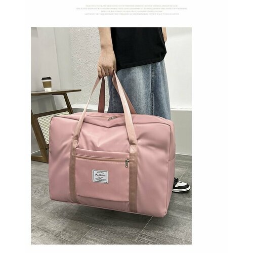 Сумка дорожная , 8 л, 41х34х10 см, розовый