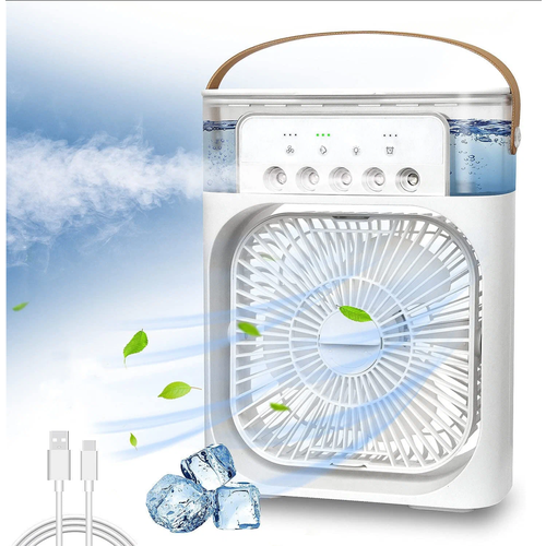 Настольный вентилятор\увлажнитель\мини кондиционер MINI COOLING FAN, белый