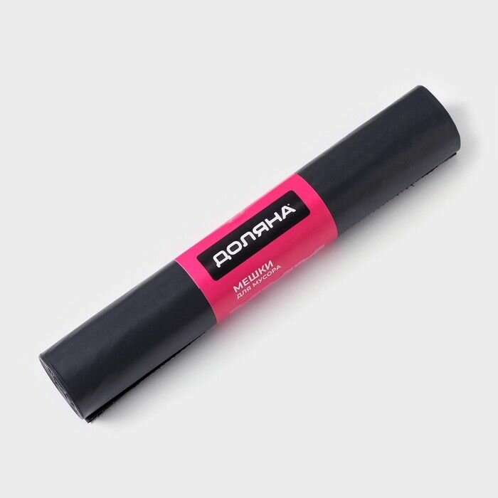 Мешки для мусора Доляна Extra Strong, 160 л, 90 110 см, 80 мкм, ПВД, 10 шт в рулоне, цвет чёрный