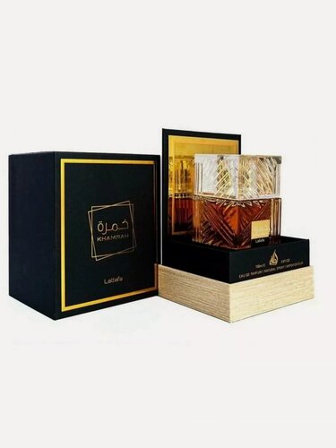 Изображение товара Парфюмерная вода Lattafa Khamrah, 100мл, восточный аромат, унисекс, подарочный набор