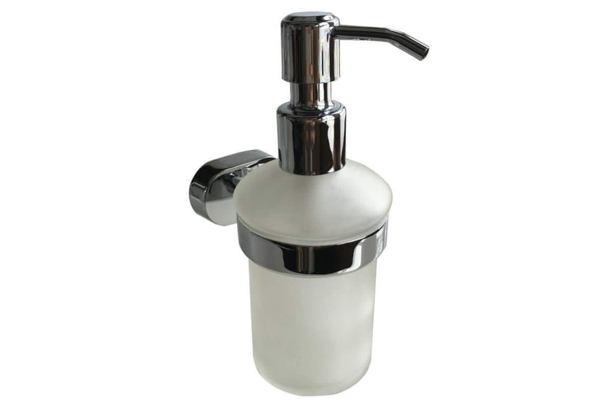 Дозатор для жидкого мыла Milardo Solomon SOLSMG0M46 матовое стекло сплав металлов