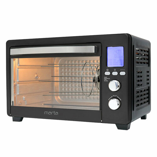 MARTA MT-EO4432A черный жемчуг духовой шкаф Мини-печь 36Л конвекция шашлычница вертел 1154200₽