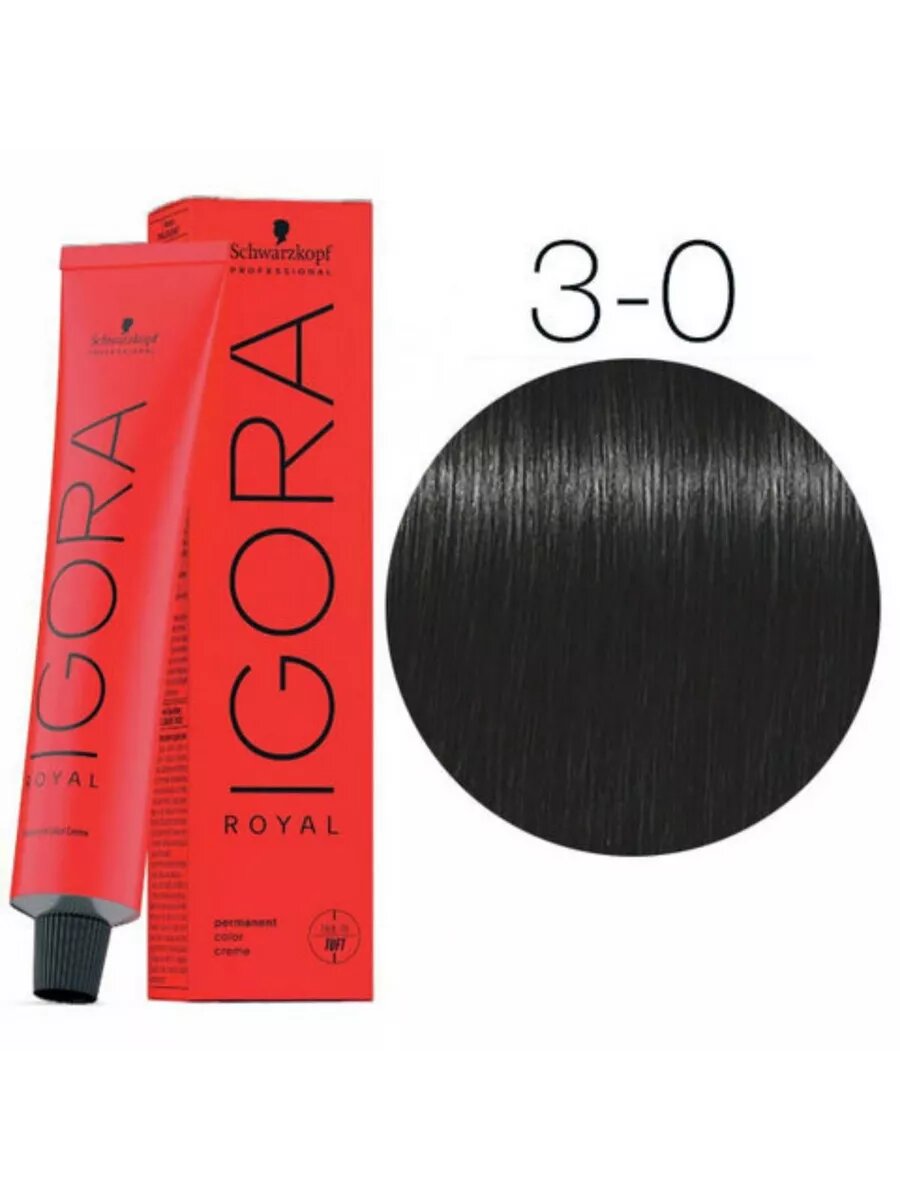 Schwarzkopf Igora Royal 3-0 Темный коричневый Стойкая крем-краска
