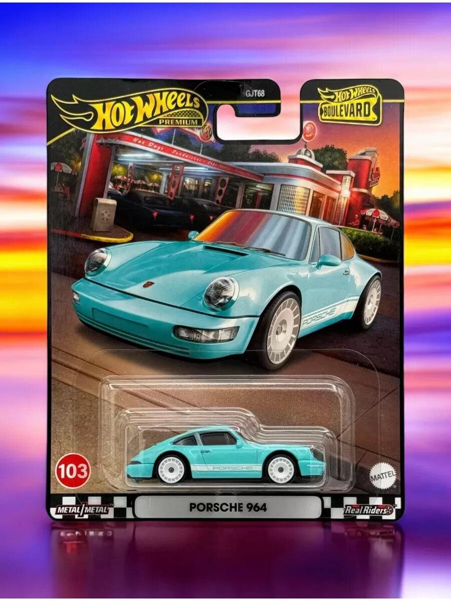 Металлическая машинка Premium Porsche 964 1:64