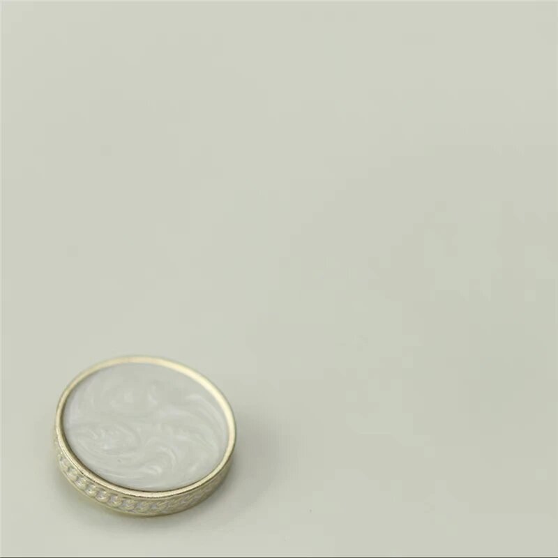Металлические пуговицы 10 шт Whie 23mm-10pcs