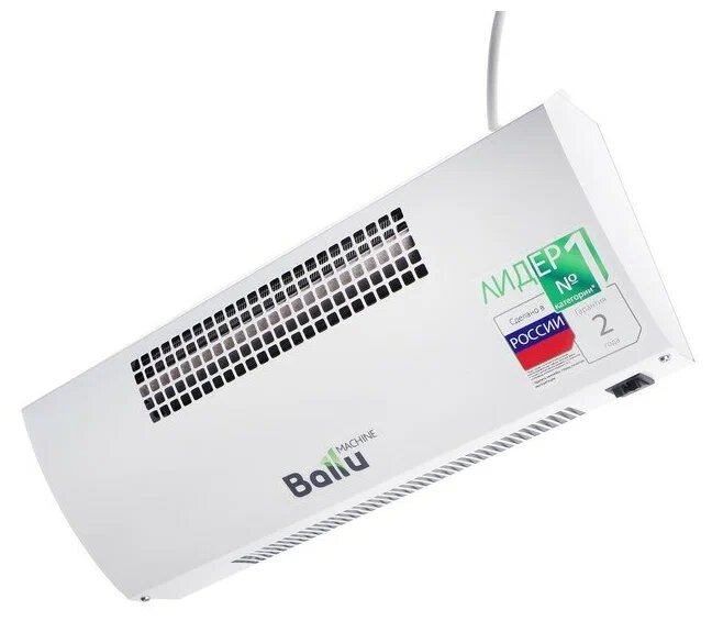 Завеса тепловая 2.5кВт 0.5м 230В BHC-CE-3L Ballu НС-1141188 Напряжение:220 В Мощность:2.5 кВт Мощность в режиме вентиляции:0.04 кВт Расход воздуха:250 м³/ч