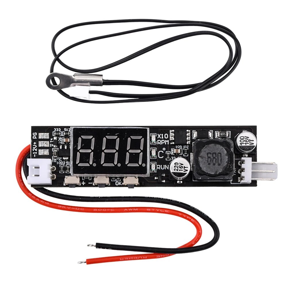 Контроллер скорости вентилятора Aideepen DC 12В 2A, Ring probe