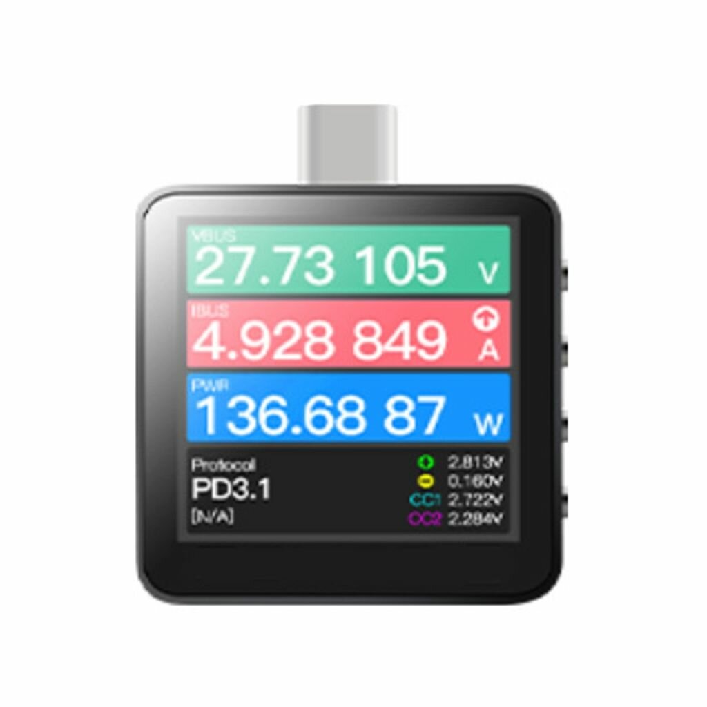 POWER Z Type C KM003C Тестер быстрой зарядки Ремонт материнской платы Цифровой вольтметр и амперметр Вольтметр Power Bank Detector