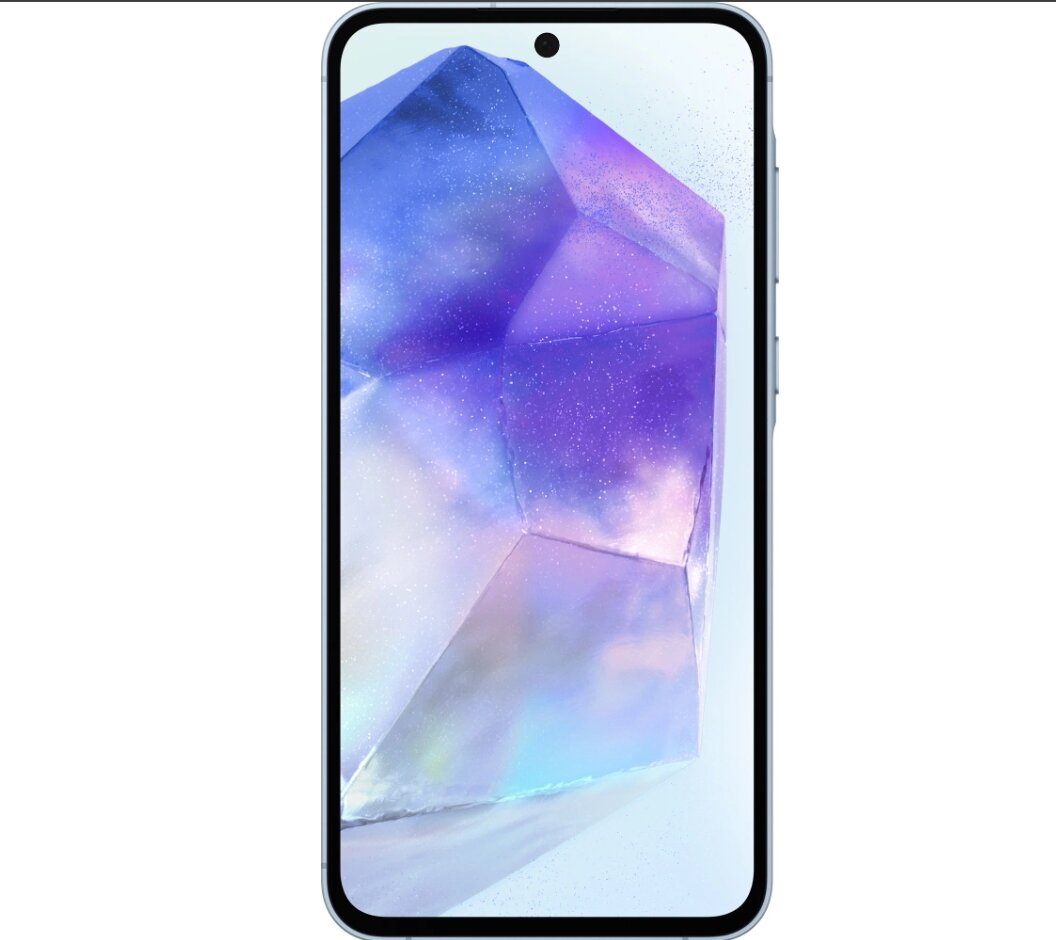Смартфон Samsung Galaxy A55 5G 12/256 ГБ, Dual nano SIM, iceblue — фото 1