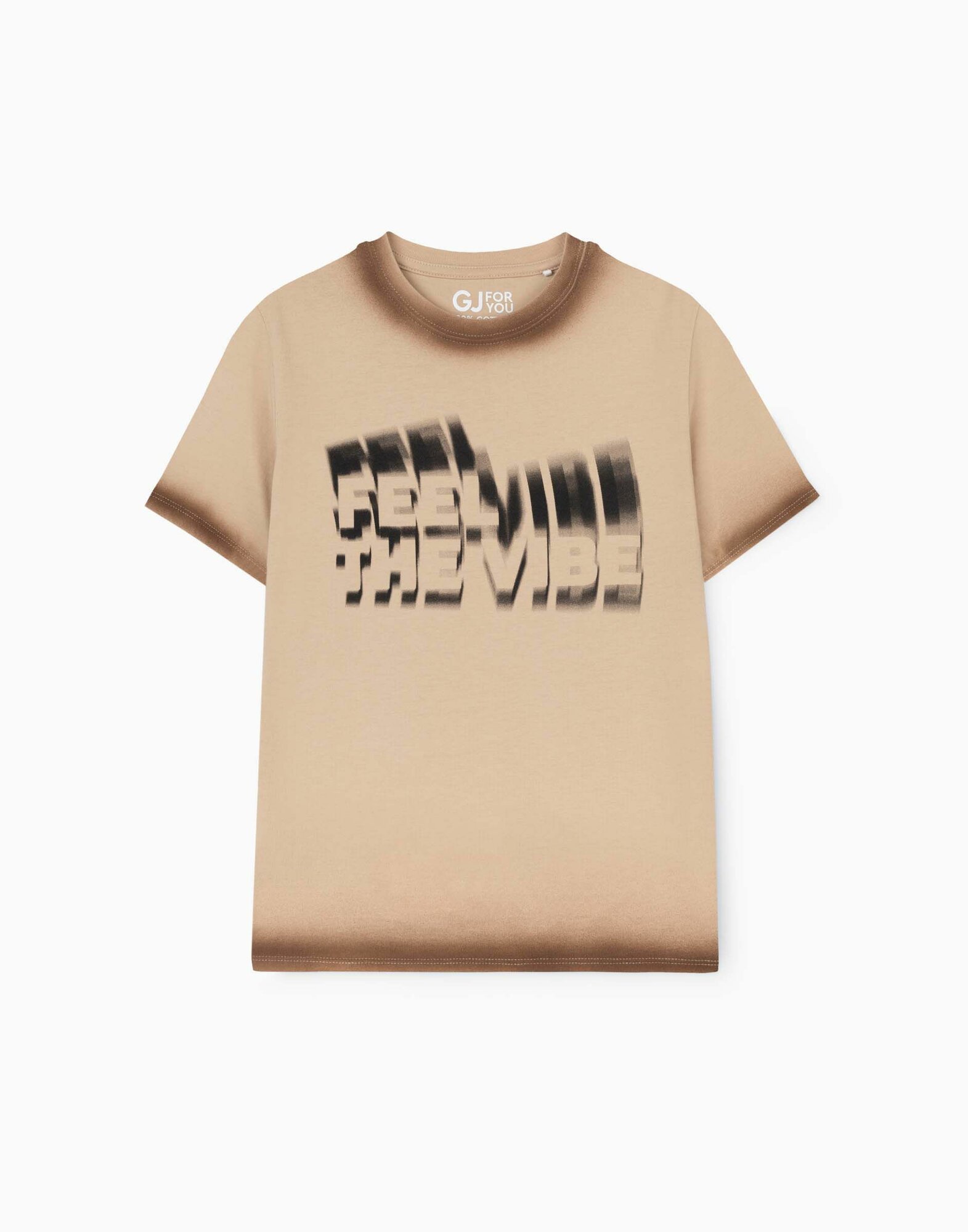 Футболка Gloria Jeans размер 6-8л/122-128 бежевый