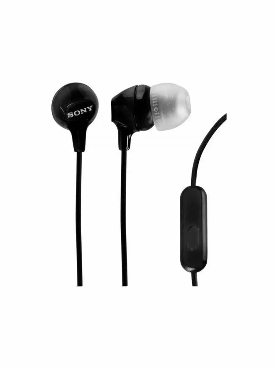 Наушники с микрофоном MDR-EX15AP Black
