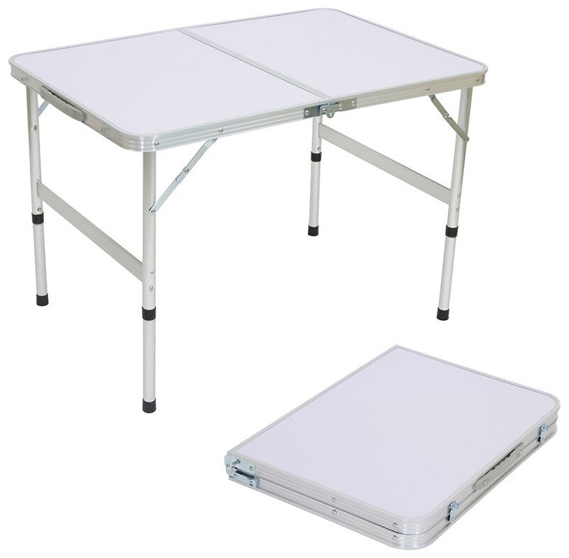 Стол складной TD-02 (90*60*60 cм) алюминий + мдф (993096)