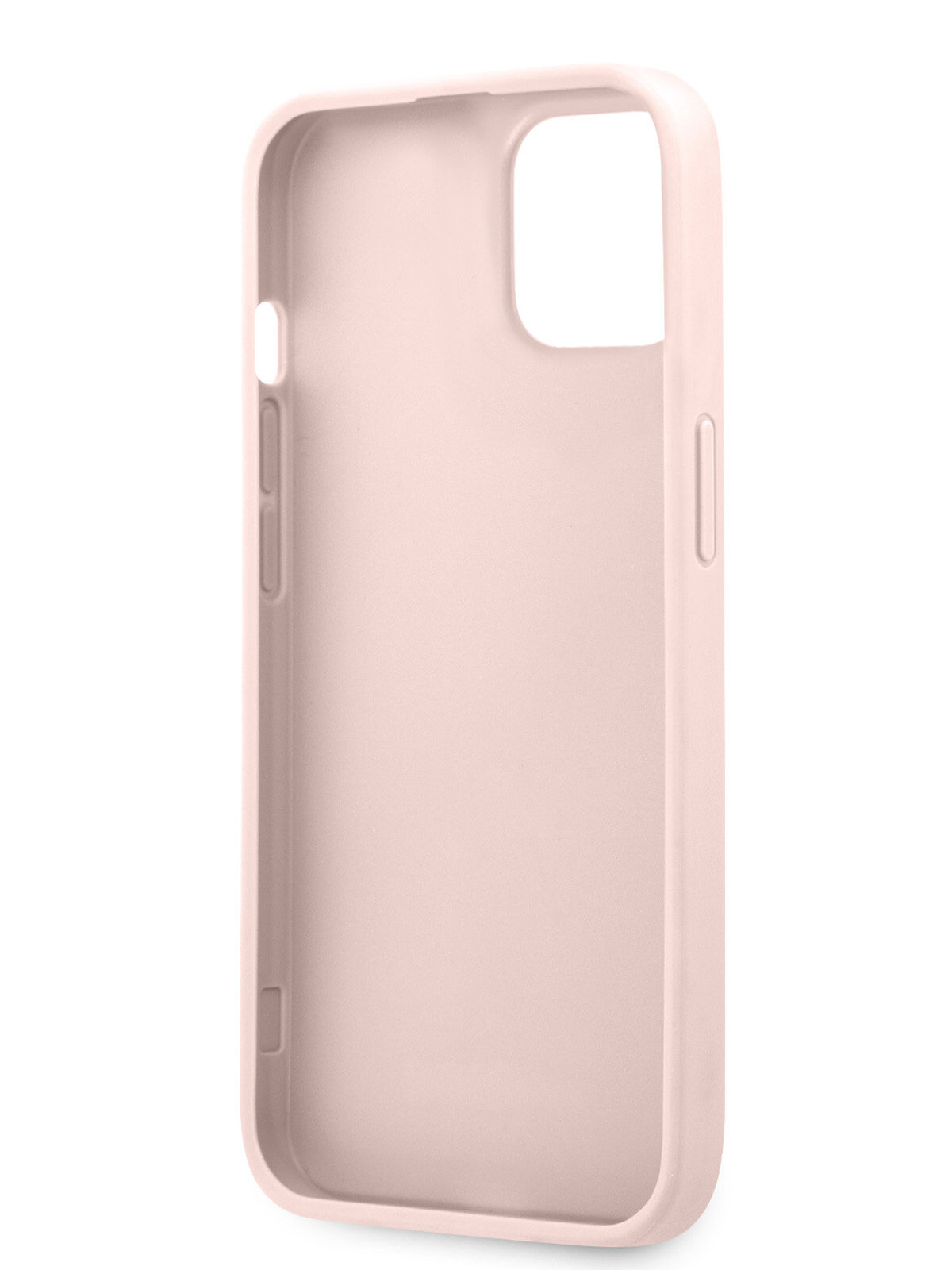 Guess для iPhone 14 Plus чехол PU 4G Stripe printed logo Hard Pink — фото 1