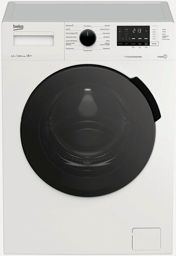 Изображение товара Стиральная машина BEKO WSPE6H612W, с функцией пара, инверторная