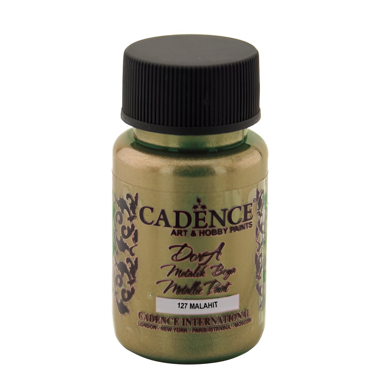 Акриловая краска Cadence Dora Metallic Paint, 50 ml. Malahit-127
