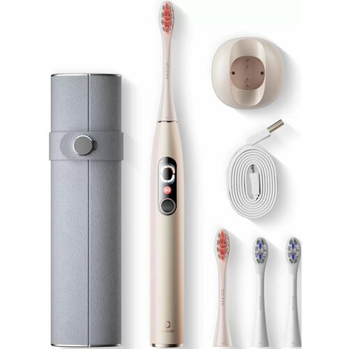 Электрическая зубная щетка Oclean X Pro Digital Set, с индикатором зарядки, 4 насадки