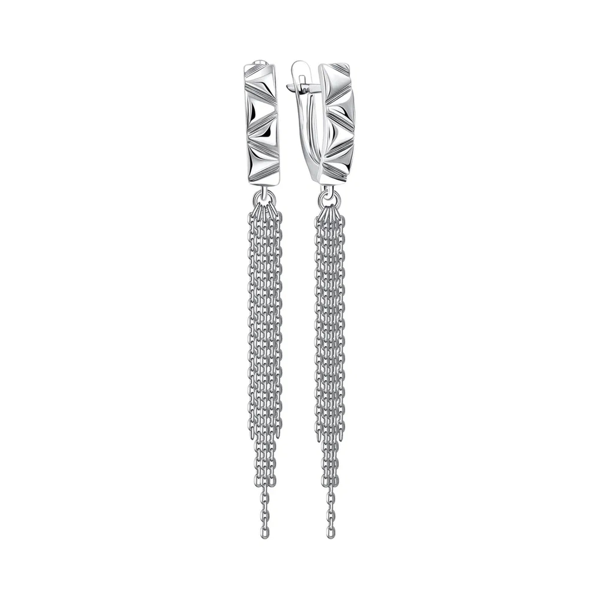 Серьги Diamant online, серебро, 925 проба, родирование
