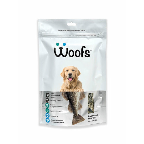 Рыбное лакомство Woofs для собак, сушеное, "Лабрадор-ретривер", 100 г