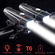 Фонарик YYC Shark-Shop LED, для велосипеда и самоката, черный.