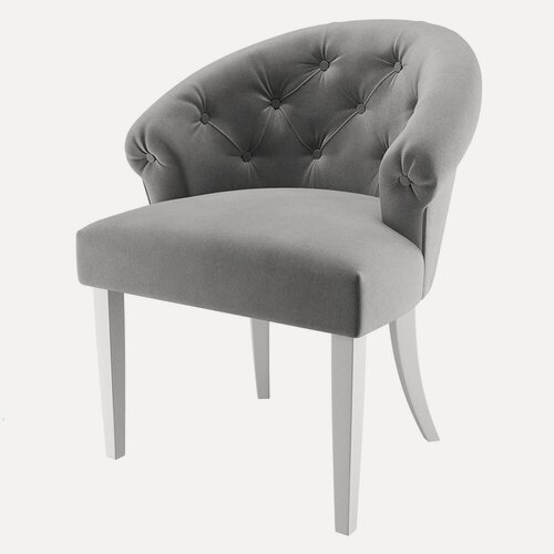 Изображение товара Стул-кресло мягкий ADINA, эмаль белая серый MUCHIO 22