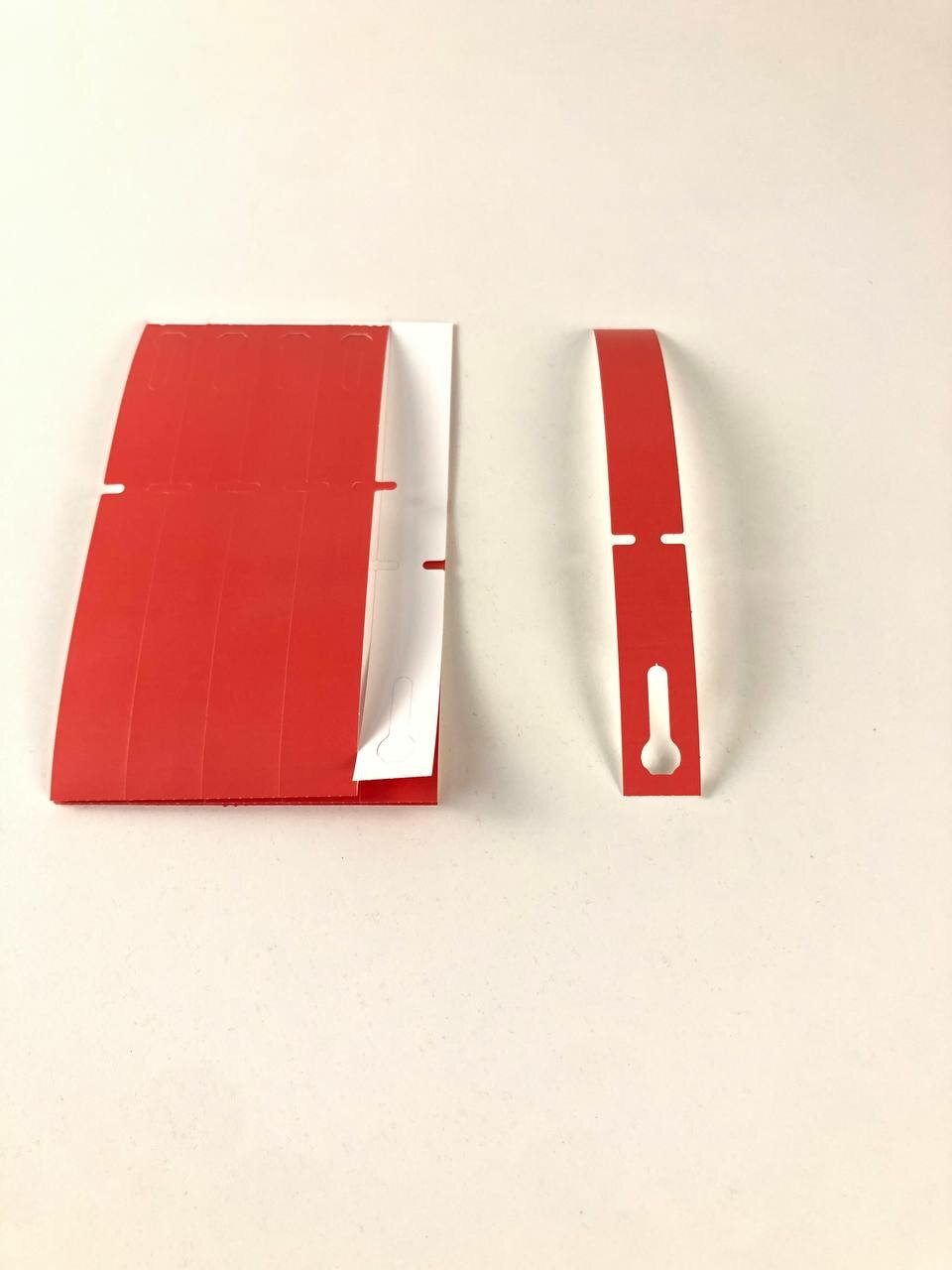 Садовые бирки Петельки 20*165 мм красные 25 шт — фото 1