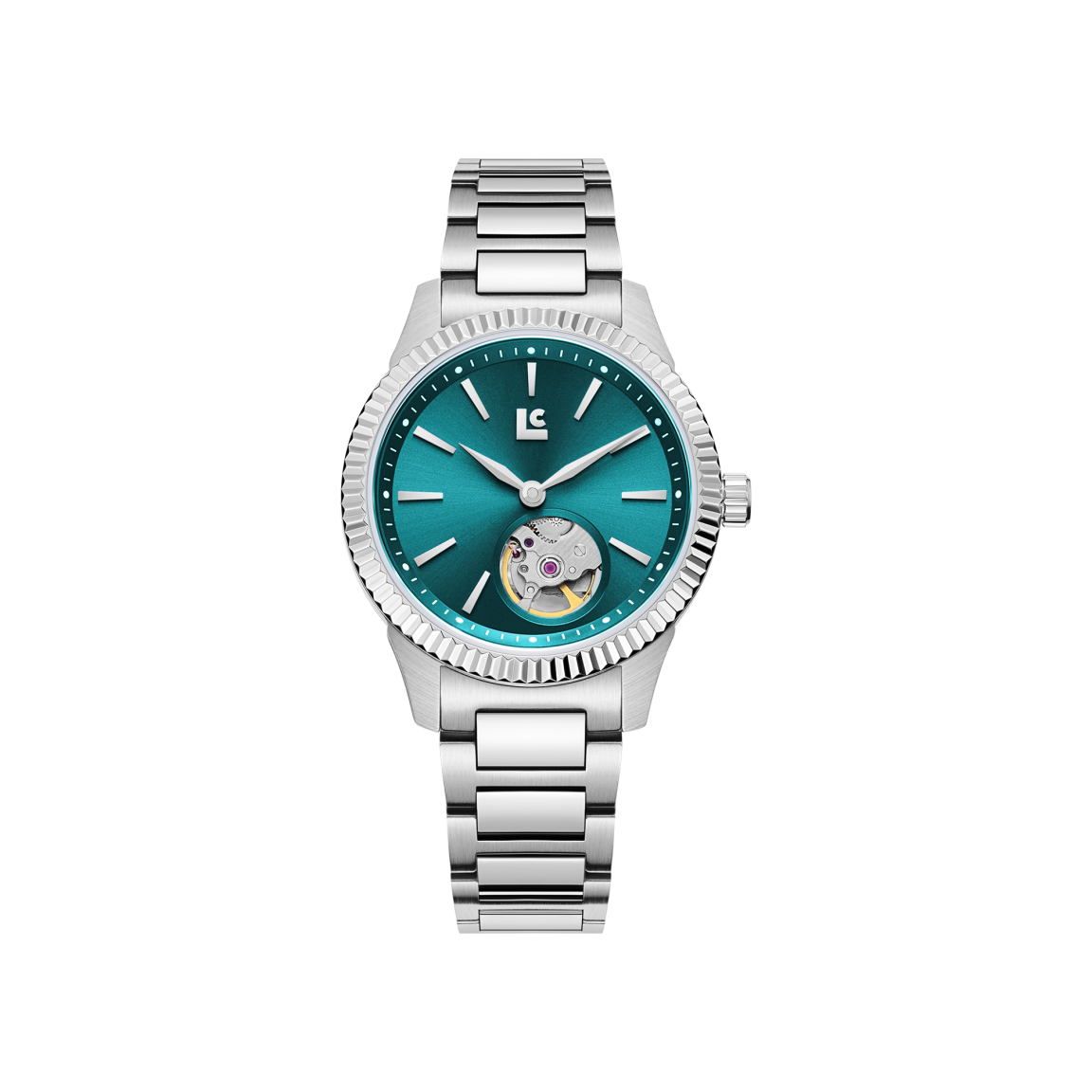 Наручные часы LINCOR, бирюзовый, серебряный