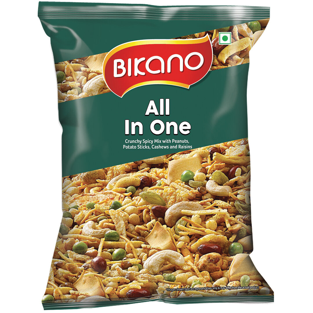 Закуска Хрустящая пряная смесь ALL IN ONE Bikano пл/п, 200 гр, индийская, восточная