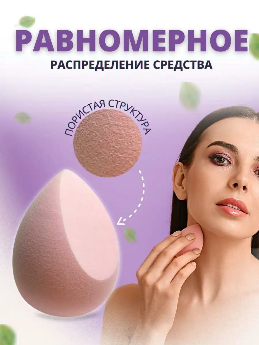 Набор спонжей для макияжа, с футляром для бьютиблендеров, 4шт — фото 1