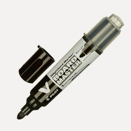 Изображение товара Маркер для досок Pilot Board Master (круглый наконечник, 1-4мм, черный) (WBMA-VBM-M-BG-B), 100шт.