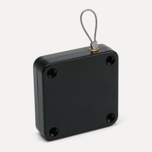 Изображение товара Доводчик дверной тундра, до 20 кг, цвет черный, натяжение 1200 гр, длина троса 100 см