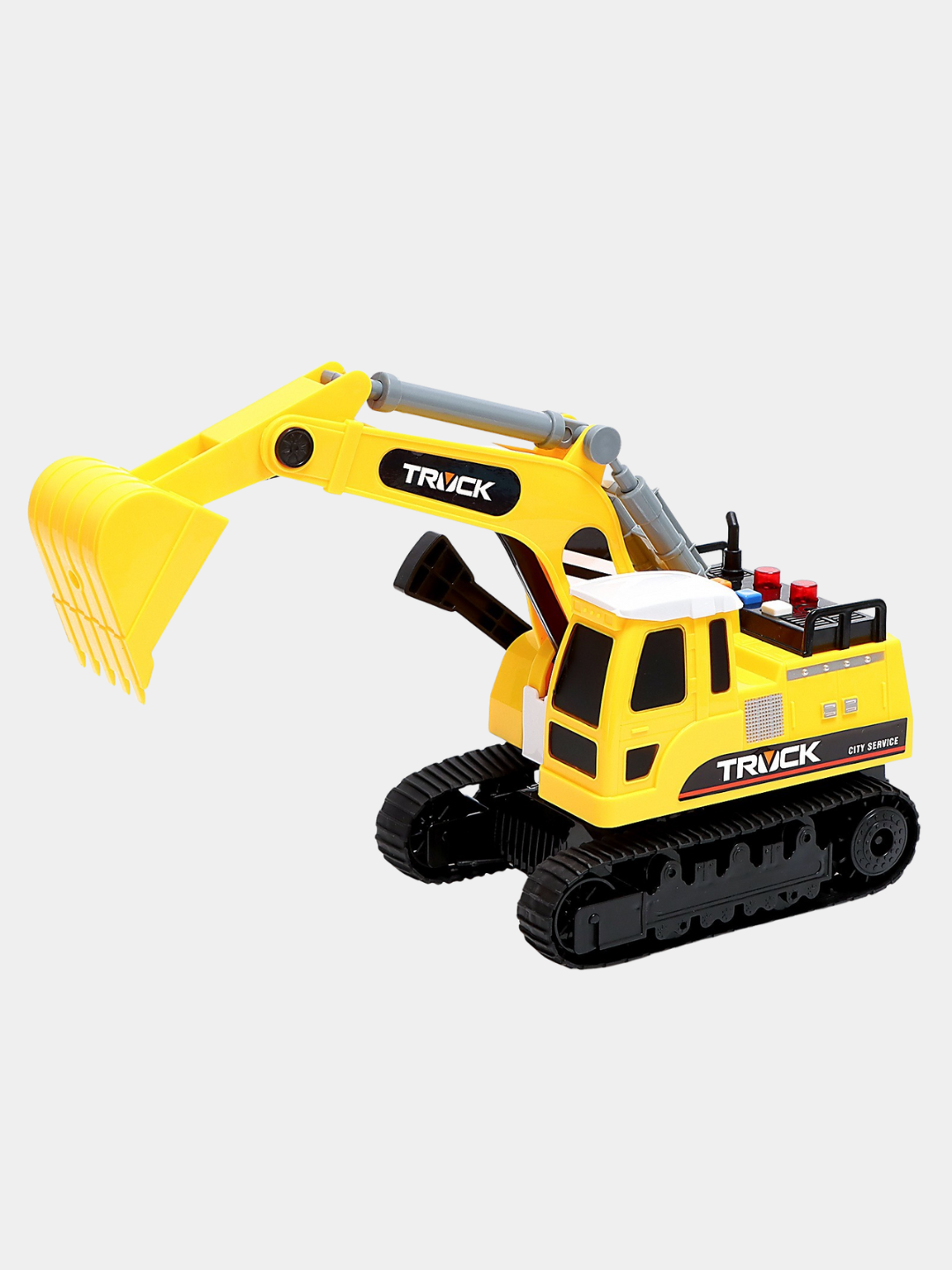Экскаватор игрушечный, бульдозер, строительная техника, детская машина — фото 1