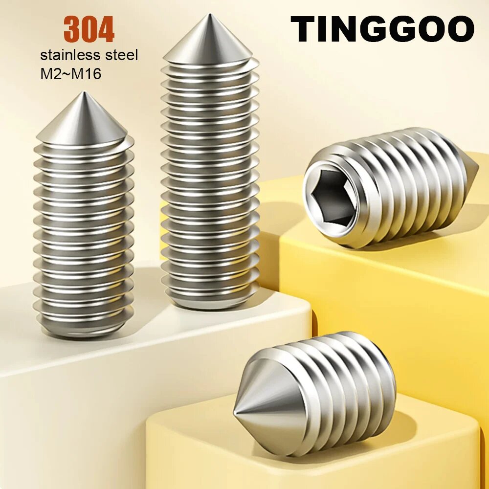 Стопорные винты TINGGOO DIN914 M2-M16, длина 2.5mm