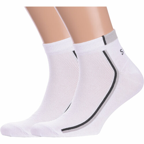 фото Носки vasilina, 2 пары, размер 27-29, белый