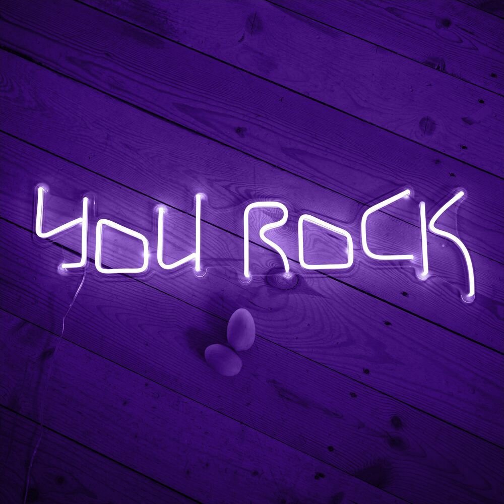 Светильник неоновый You Rock, 70х21 см, фиолетовый