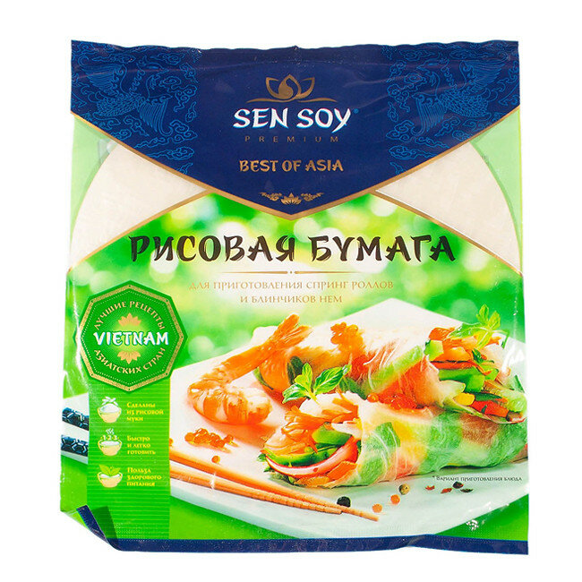 Sen Soy Рисовая бумага премиум, 100 г