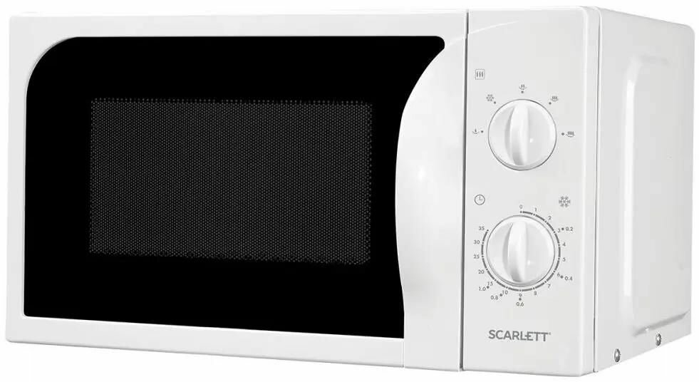 Микроволновая печь Scarlett SC-MW9020S08M, 700Вт, 20л, белый /черный