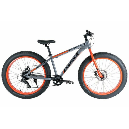 Велосипед 26 фетбайк Tech Team ATTACK 15 FATbike оранжевый 3899000₽