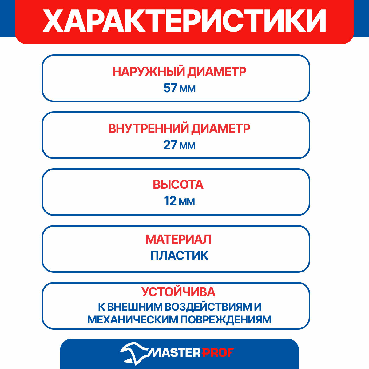 чашка декоративная (отражатель) разъемная 28 мм (белая) (2 шт.), mp Masterprof - фото №11
