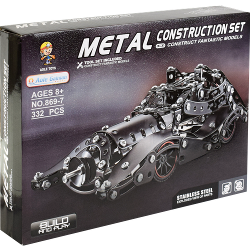 Металлический конструктор для мальчиков конструктор автомобиль бэтмобиль с фигуркой 320 деталей 666037