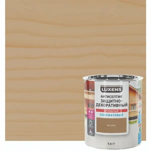 фото Антисептик Luxens полуматовый дуб 1 л