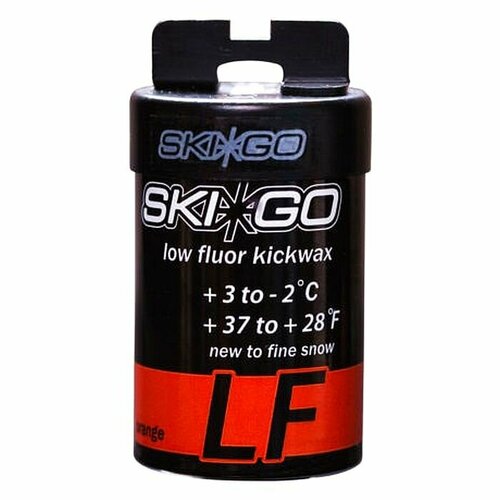 мазь держания skigo easy grip plus Мазь держания SKIGO LF Kickwax Orange (мокрый, грязный снег) (-2°С +3°С) 45 г.